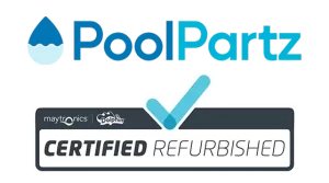 Pool Partz certified refurbished dolphins logo